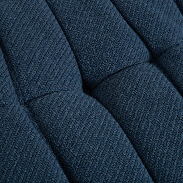 Modern Togo Ottoman in Petrol Blue Fabric by Michel Ducaroy for Ligne Roset For Sale - Image 3 of 10