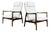 Mid-Century Modern High Back Lounge Chairs by Edmund Homa, Poland, 1960s, Set of 2 For Sale