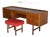 1970s Meredew Danish Teak Vanity Desk With Mirror and Stool Mid-Century Modern Dressing Table For Sale
