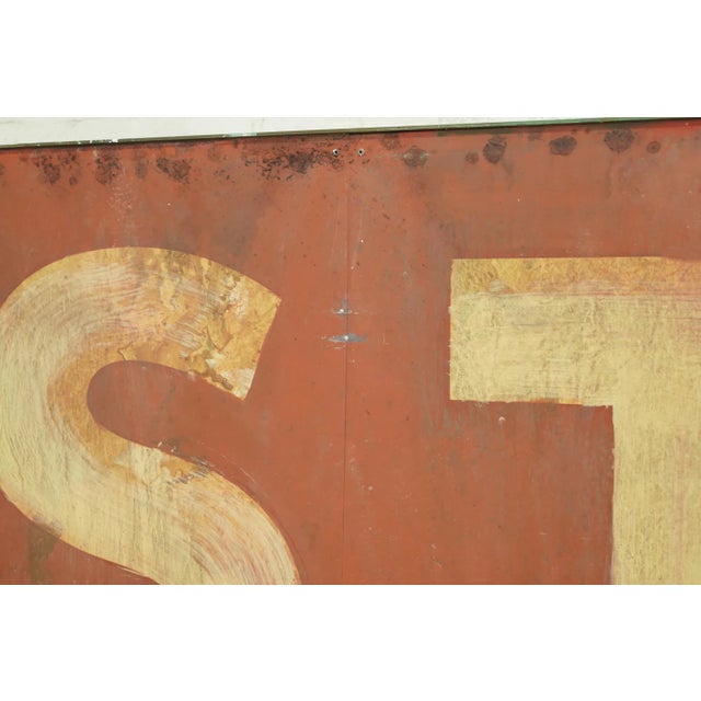 Newly Made Reclaimed Bernstein's Aluminum Movie Prop Sign For Sale - Image 4 of 7