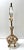 English Vintage Gold Cast Metal Fruit Basket Table Lamp, Hollywood Regency For Sale - Image 3 of 9