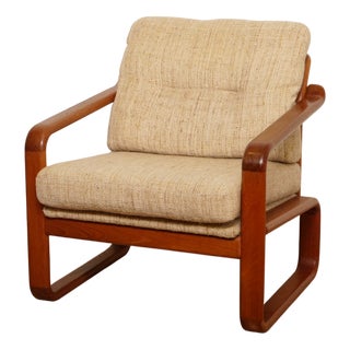Teak Lounge Chair, 1960s For Sale