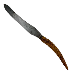 16 Inch Long Sheffield El Dorado Wood Handled Knife