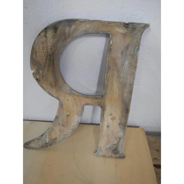 Letter R in Terracotta, 1940 For Sale - Image 6 of 8