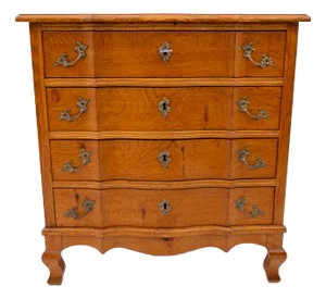 Oak Chest of Drawers, Northern Europe, 1910s
