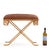 Gilt Iron Bench Upholstered in New Cowhide. Contemporary. For Sale - Image 4 of 6