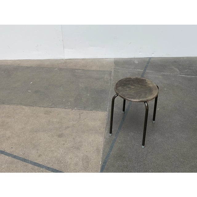 Vintage Industrial Workshop or Office Stool For Sale - Image 18 of 18