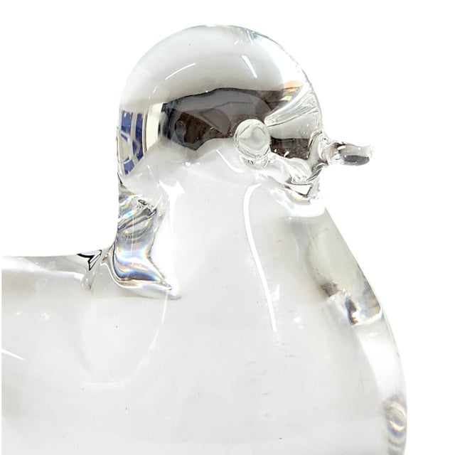 V Nason Murano Art Glass Bird Paperweight Figurine 4.5" For Sale - Image 4 of 8
