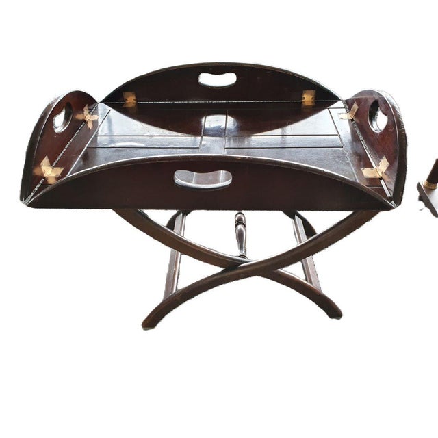 Wood Marine Table in Mahogany, 19th Century For Sale - Image 7 of 12