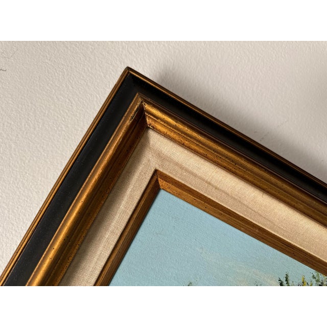 Gwen Gazaway ( 1931 - 2009 ) Tropical Florida Highwaymen - Style Oil Painting For Sale - Image 10 of 11