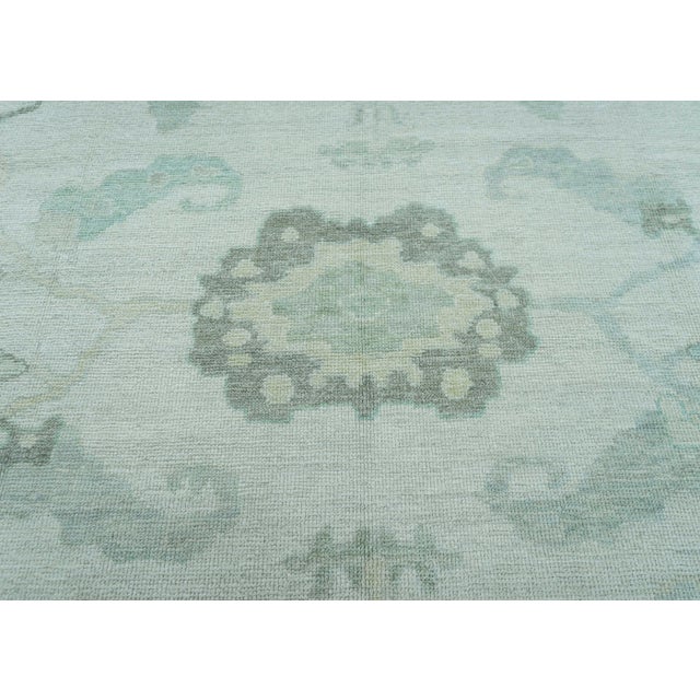 Turkish Turkish Square Oushak Rug 10'3" x 11'1" #19384 For Sale - Image 3 of 8