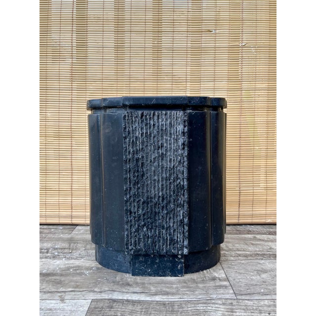A Pair of Postmodern Marble Pedestals. Circa 1980s For Sale - Image 16 of 18