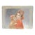 Edna Hibel Original Pencil Hand-Signed Lithograph Martha & Iris 1977 For Sale
