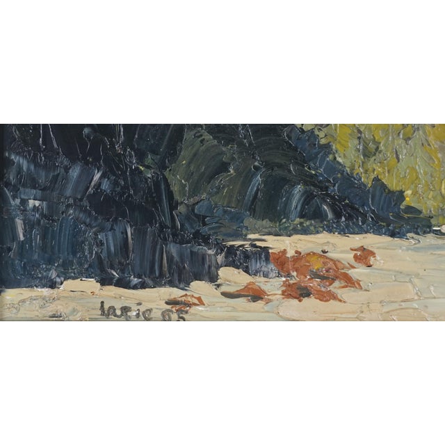 Mid Century Sierra Mountains Double Sided Landscape - (W/ Clown Verso Painting) For Sale - Image 4 of 6