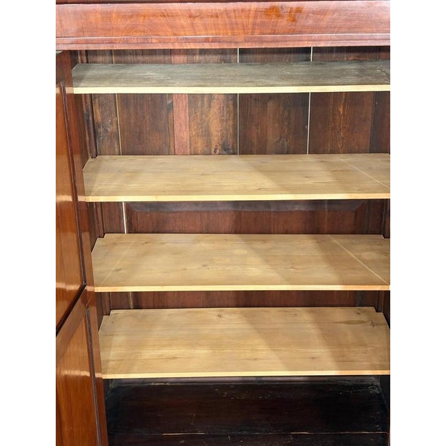 Biedermeier Mahogany and Pine Wardrobe, 1880 For Sale - Image 3 of 10
