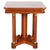 Traditional Antique Italian Walnut Side Table with Column Supports and Brass Details, 1850 For Sale - Image 3 of 6