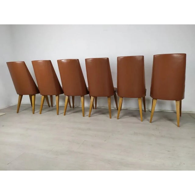 Leatherette Chairs, Set of 8 For Sale - Image 10 of 18