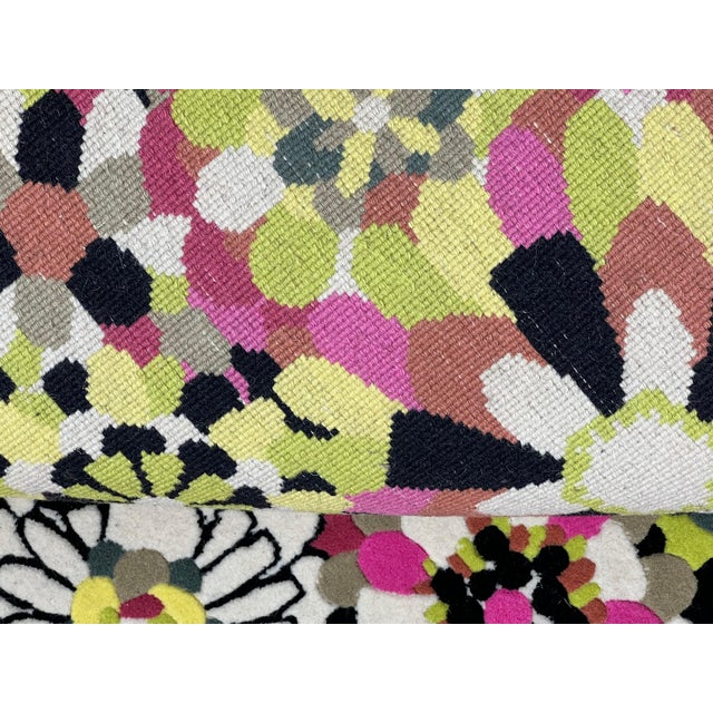 1980s 20th Century Casa Circle Multicolor Floral Rug from Missoni, 1983 For Sale - Image 5 of 11