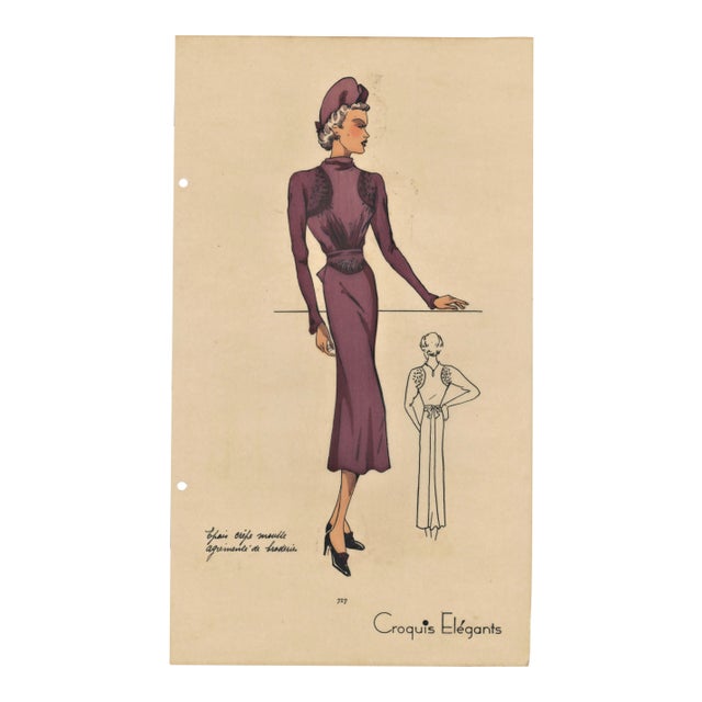 Art Deco Fashion Print For Sale
