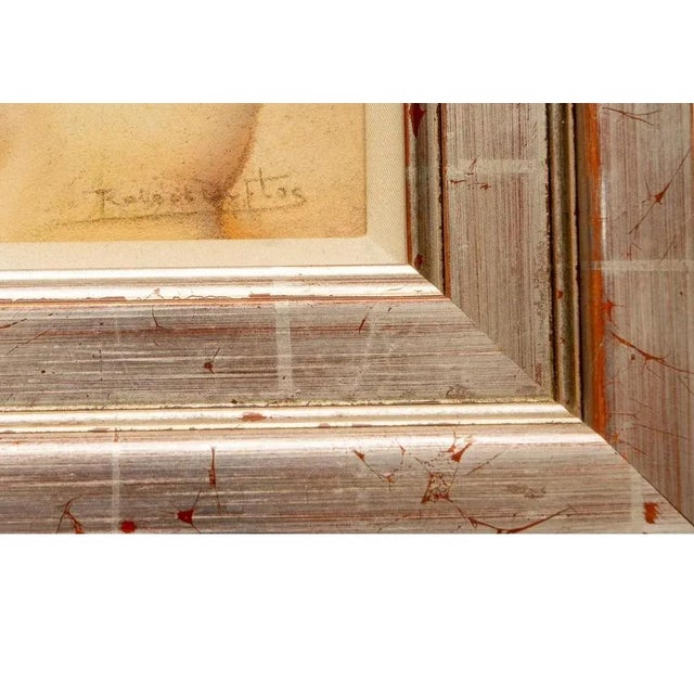 Art Deco Gloria Swanson by Raymond Duflos Portrait in Pastels For Sale - Image 3 of 8