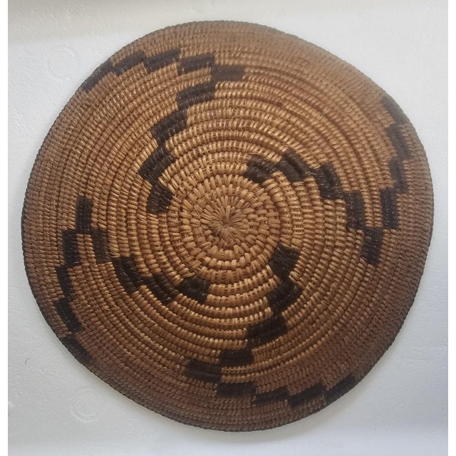 Tribal Antique Native American Pima (Akimel O'odham) Coiled Basket, Early 20th Century For Sale - Image 3 of 15