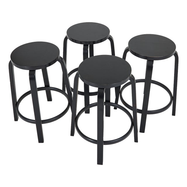 Model 64 Bar Stools by Alvar Aalto for Artek, Finland, 1930s, Set of 4 For Sale