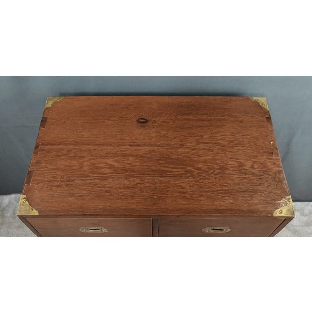 20th Century Teak Marine Chest of Drawers, India For Sale - Image 5 of 18