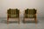 Vintage Danish Razorblade Armchairs in Oak and Fabric by Henning Kjærnulf for Farsø Møbelfabrik, 1960s, Set of 2 For Sale - Image 4 of 18