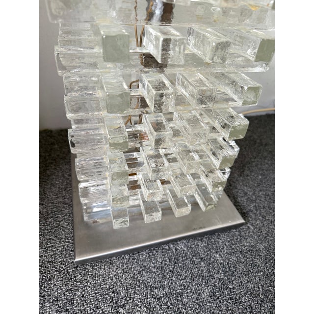 Mid-Century Modern Glass Tower Floor Lamp by Poliarte, Italy, 1970s For Sale - Image 12 of 12