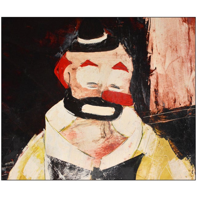 Charles Levier 20th Century Fragile Joy Oil Painting on Board Charles Levier For Sale - Image 4 of 6