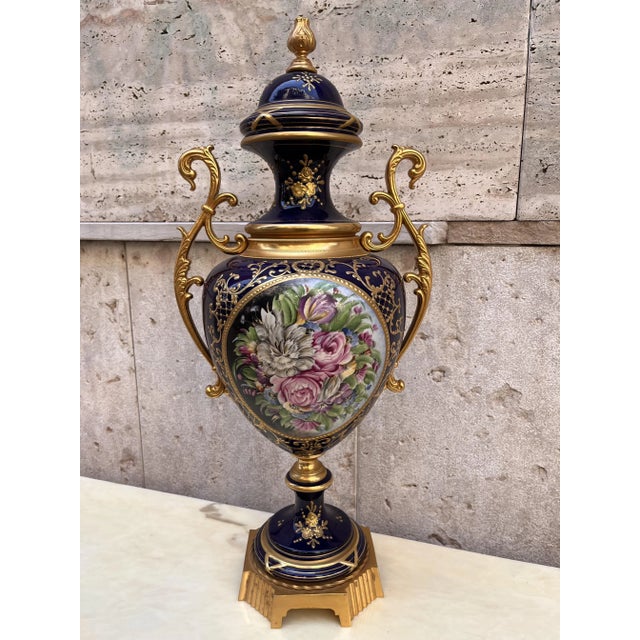 Poutish Blue Hand Decorated Ceramic, 1890s For Sale - Image 9 of 9