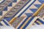 Modern Indian Dhurrie Rug by Doris Leslie Blau Size: 4'0" × 6'0" (121 × 182 cm) Color: Mustard, Peach, Blue, Charcoal,...