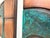 Abstract Geometric Copper Wall Sculpture With Verdigris For Sale - Image 4 of 14