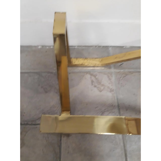 Gold Vintage Brass Coffee Table For Sale - Image 8 of 9