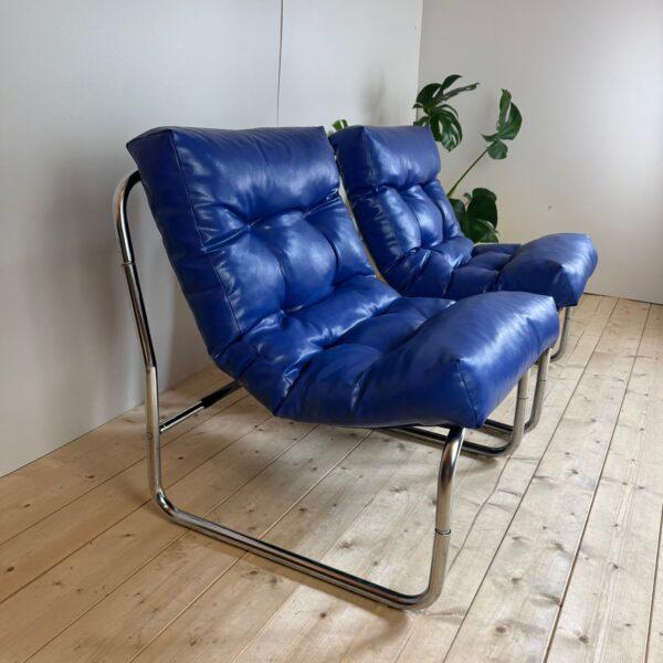 Vintage Swedish Pixi Chairs by Gillis Lundgren for Ikea, 1970 For Sale - Image 3 of 7