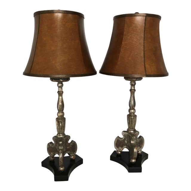 Mid 19th Century Altar Urn Table Lamps - Pair For Sale