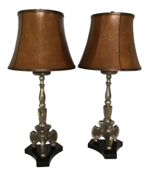 Mid 19th Century Altar Urn Table Lamps - Pair