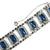 1960s Vintage Sapphire Crystal Bracelet 1960s For Sale - Image 5 of 9