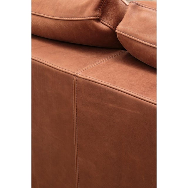 Vintage Budapest Sofa in Cognac Color by Paola Navone for Baxter, 1990s For Sale - Image 14 of 17