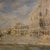 Luigi Mantovani, View of Venice with the Doge's Palace, 1920, Oil on Canvas For Sale - Image 11 of 16