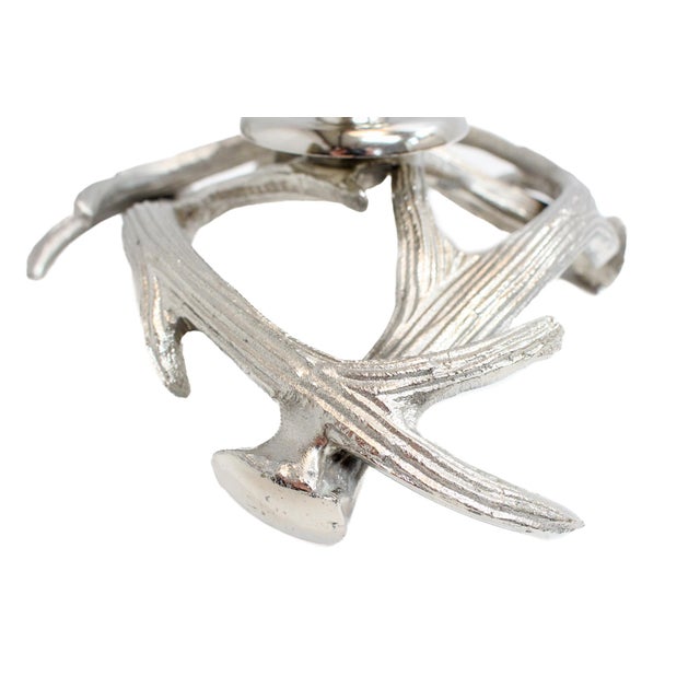 1990s Antler Candle Holders Lg For Sale - Image 5 of 8
