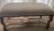 Wood Kreiss Collection Original Beige Gorgeous Large Ottoman Studded With Wood Legs For Sale - Image 7 of 12