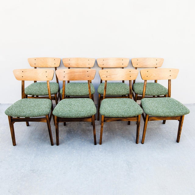 Tan 1970s Restored Japanese Mid Century Modern Dining Chairs For Sale - Image 8 of 12