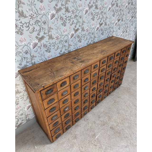 Oak Workshop Cabinet with Drawers, 1920s For Sale - Image 11 of 12