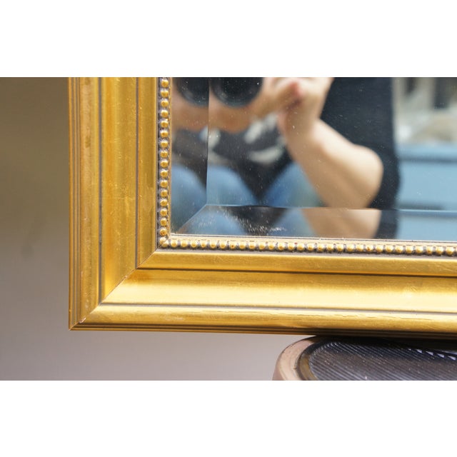 Vintage 1989 Windsor Art Louis XV Rococo Style Gold Gilt Beveled Wall Mirror 37" For Sale - Image 6 of 14