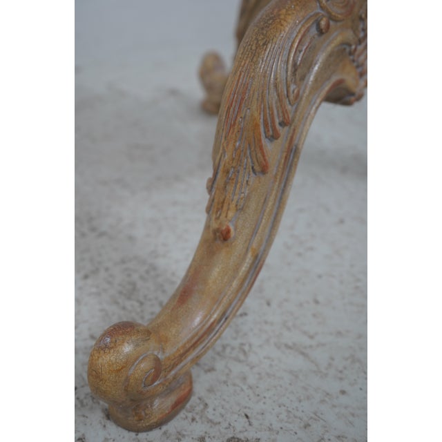 Pair Maitland Smith Faux Branch Form Marble Top Pedestals For Sale - Image 9 of 15