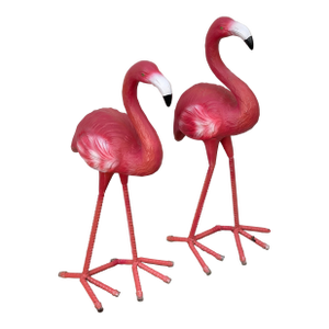 Pink Flamingos Garden Sculltures