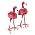 Vintage Coastal Resin Sculptures of Pink Flamingo Pair For Sale
