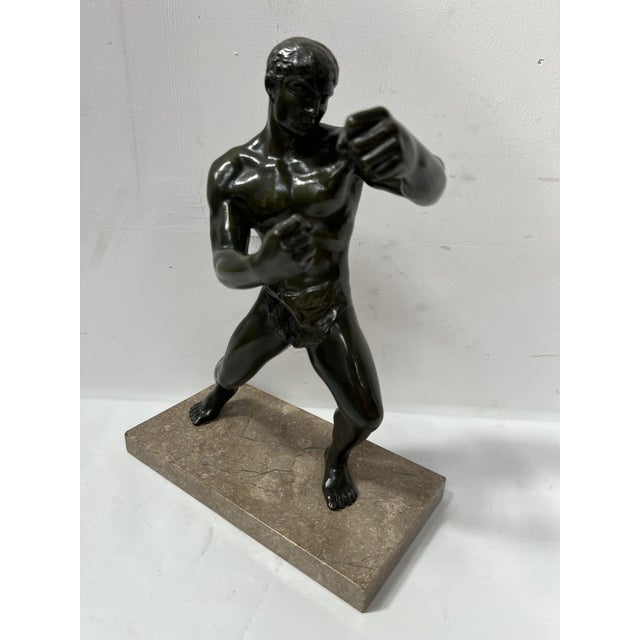 The Boxer Bronze Group, 20th Century For Sale - Image 6 of 16