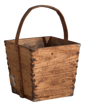 Antique Chinese Wooden Basket